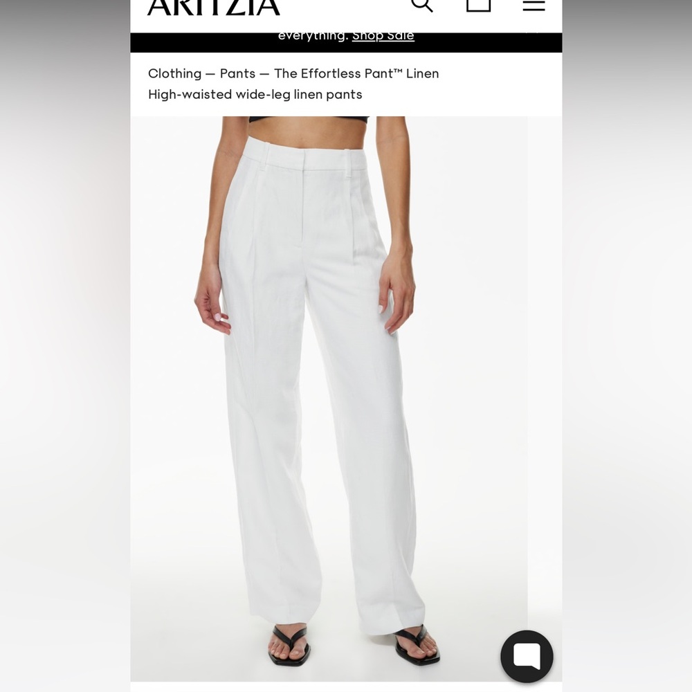 COPY - Aritzia effortless linen pant high waisted